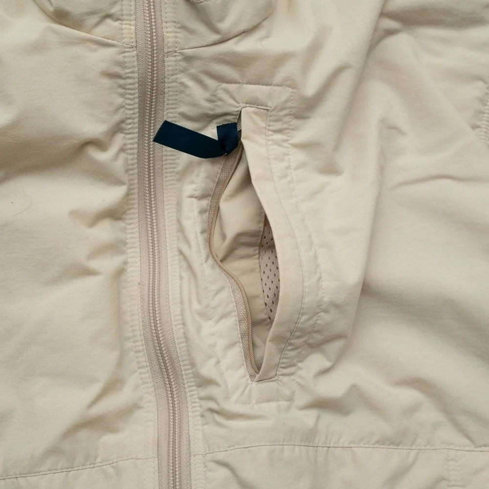 Vintage 90s Patagonia Lightweight Bomber Jacket Cream USA Made XS Zip Up VST